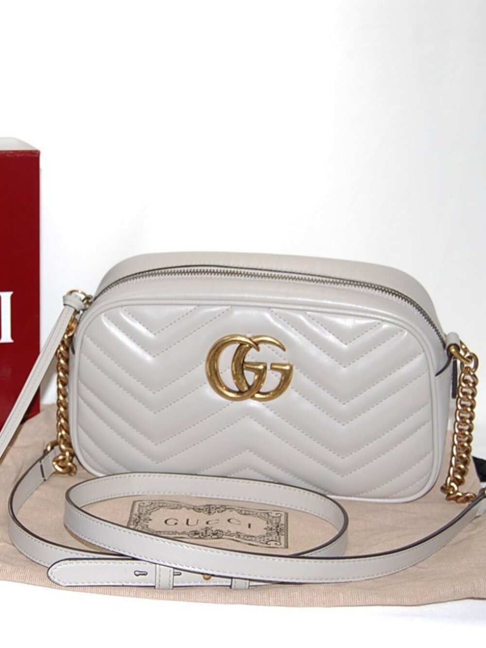 Gucci Marmont Camera Bag in Box